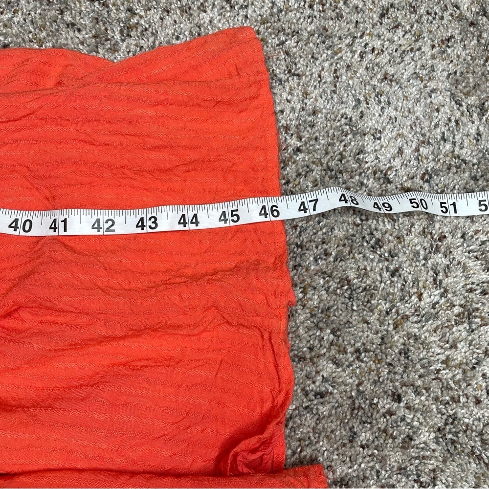 Lulu's Coral V-Neck Wide-Leg Smocked Jumpsuit - Picture 10 of 11
